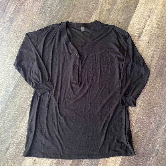 Beyond Yoga Featherweight Oversized Henley Sleep Shirt - Picture 1 of 7